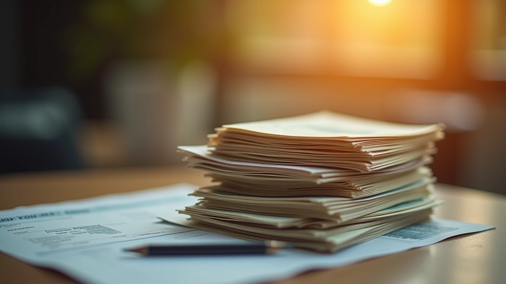 Gros plan d'obligations et de certificats financiers empilés, représentant la stabilité et la sécurité du revenu fixe